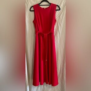 Elegant Red Sleeveless Dress